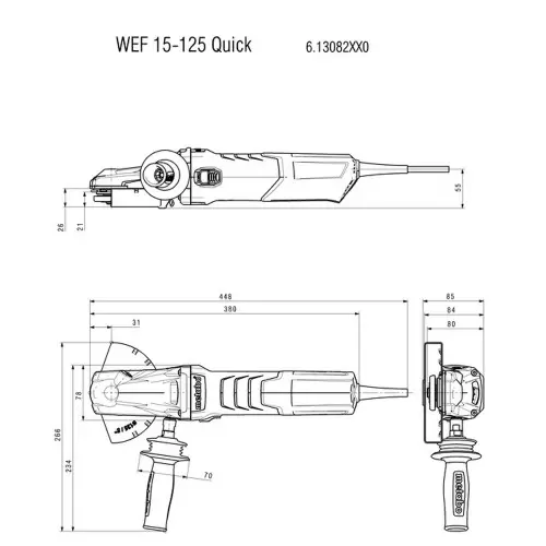 Amoladora angular 5" WEF...