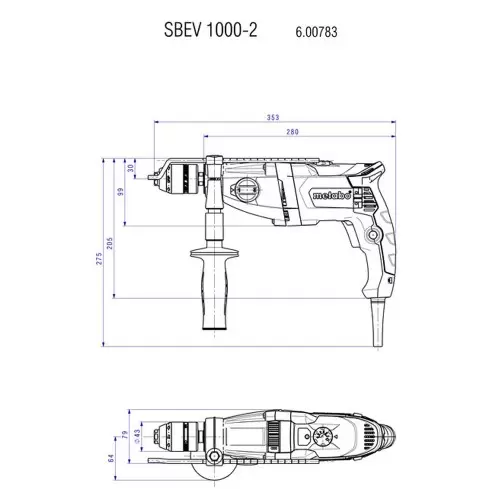 Taladro Percutor (mandril...
